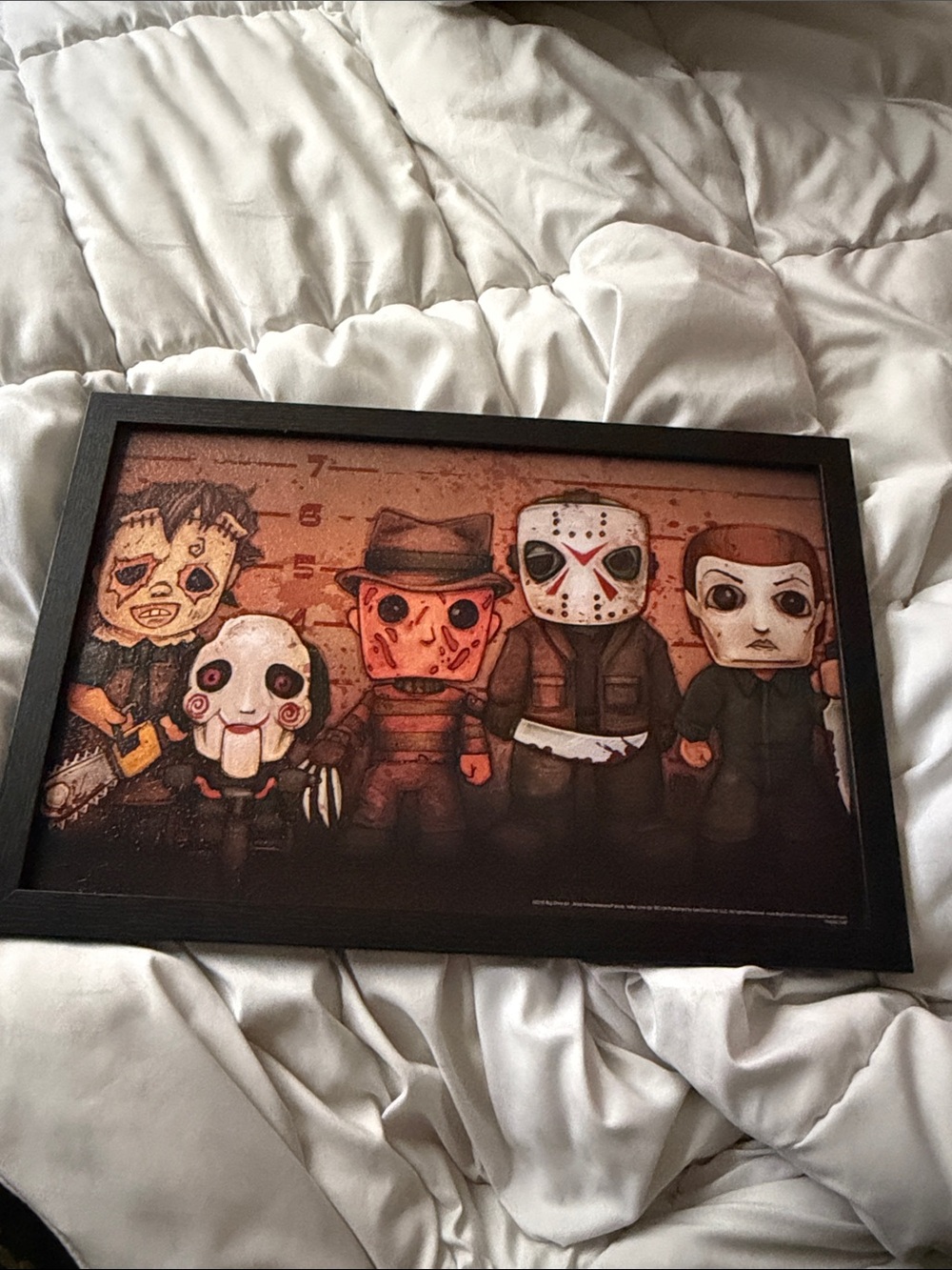 Horror Icons Framed Art Print - 12x18